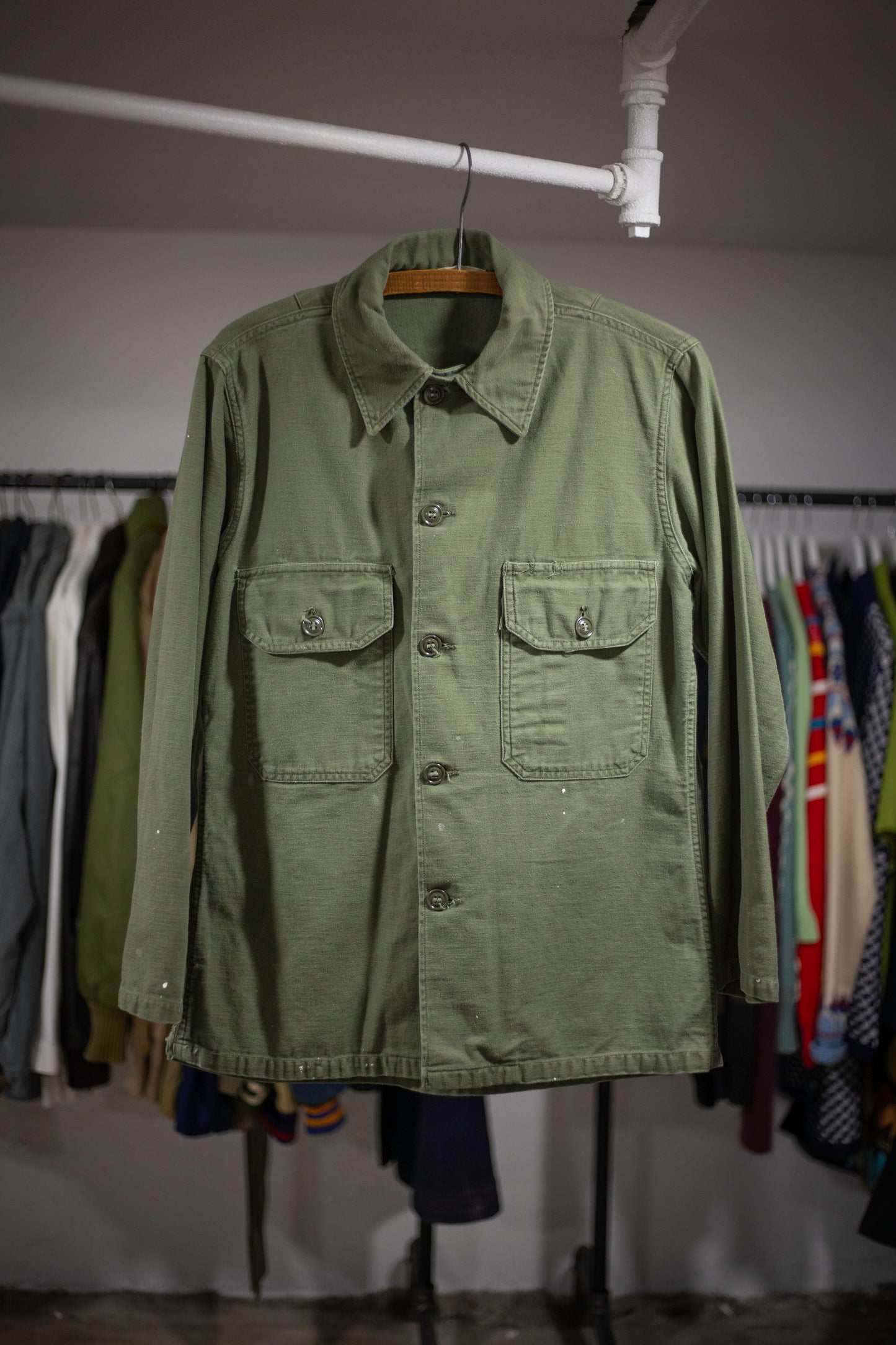 60's USMC OG-107 Shirt | Medium