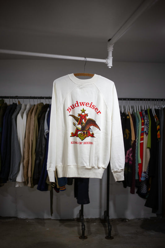 70's/80's Budweiser Sweatshirt | Medium