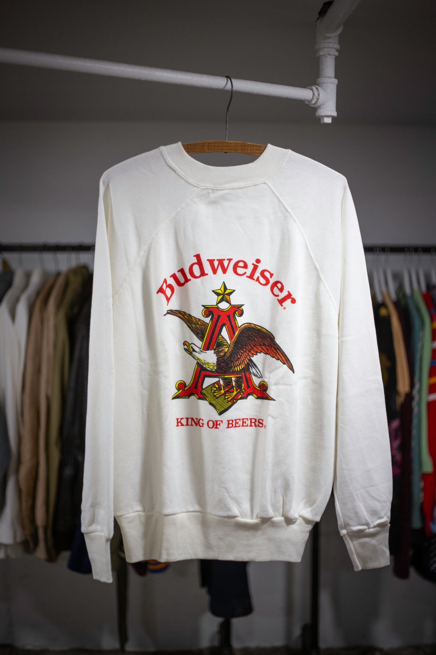 70's/80's Budweiser Sweatshirt | Medium