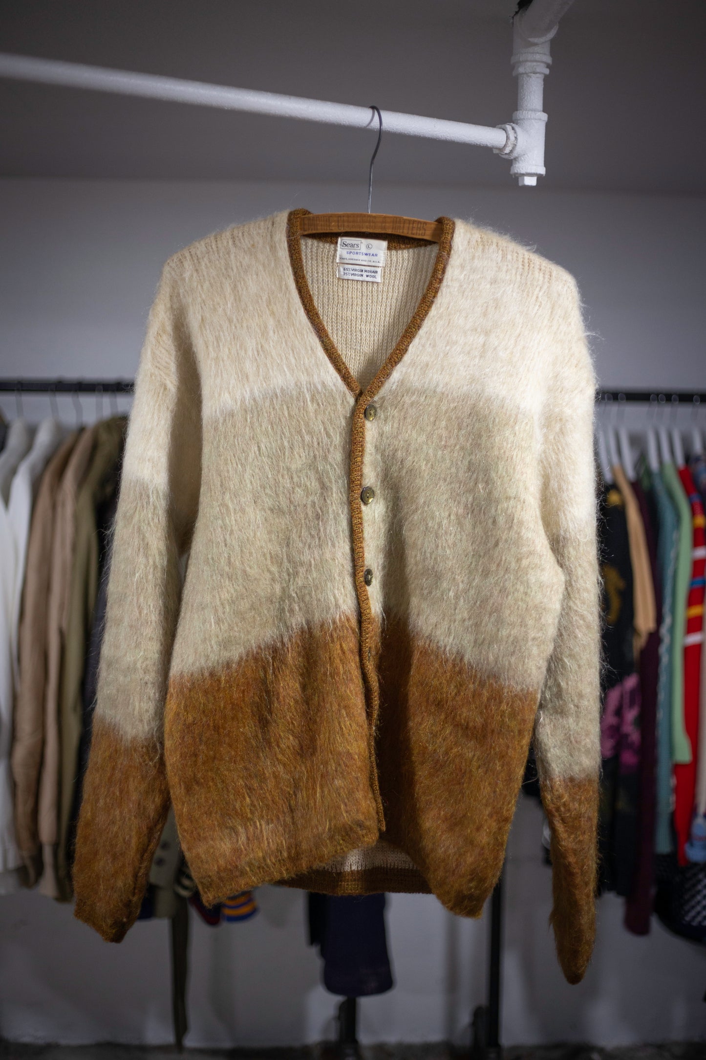 60's Sears Sportswear Mohair Cardigan | Medium